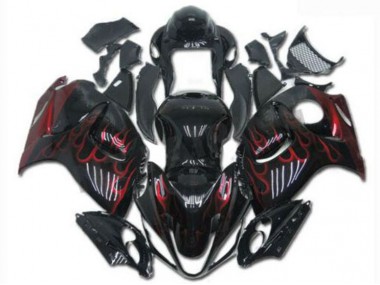 2008-2019 Schwarz Rot Suzuki GSXR 1300 Hayabusa Motorrad Verkleidungen