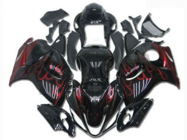 2008-2019 Schwarz Rot Suzuki GSXR 1300 Hayabusa Motorrad Verkleidungen 2008-2019 Schwarz Rot Suzuki GSXR 1300 Hayabusa Motorrad Verkleidungen