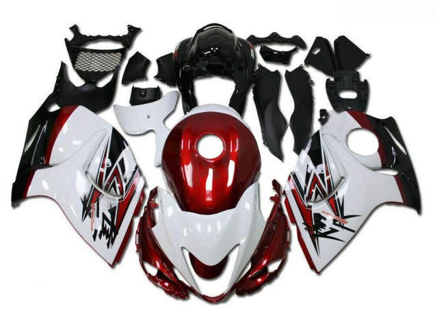 2008-2019 Weiß Rot Suzuki GSXR 1300 Hayabusa Motorrad Verkleidung 2008-2019 Weiß Rot Suzuki GSXR 1300 Hayabusa Motorrad Verkleidung