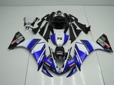 2009-2011 Blau Schwarz Sterilgarda Yamaha YZF R1 Motorrad Verkleidung