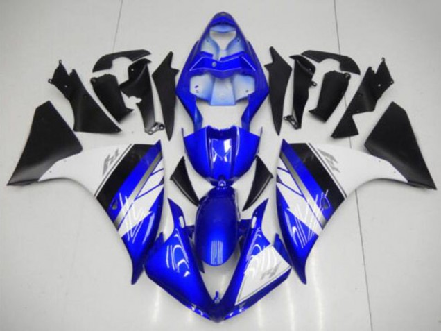2009-2011 Blau Weiß Schwarz Yamaha YZF R1 Motorrad Verkleidung