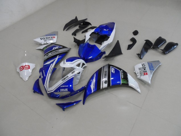2009-2011 Blau Weiß Yamaha YZF R1 Motorrad Vollverkleidung
