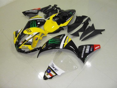 2009-2011 Gelb Monster Yamaha YZF R1 Motorrad Verkleidungen