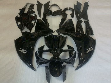 2009-2011 Glänzend Schwarz Yamaha YZF R1 Motorrad Verkleidungen