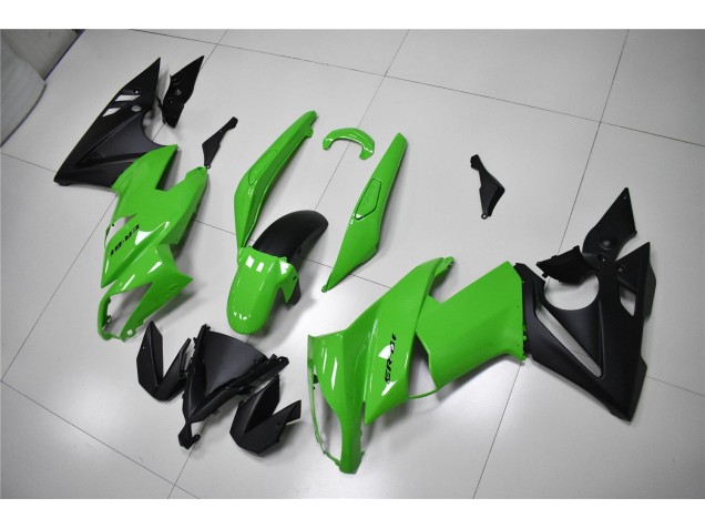 2009-2011 Grün Schwarz Kawasaki EX650 Motorrad Verkleidung