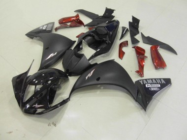 2009-2011 Matt Schwarz Yamaha YZF R1 Motorrad Vollverkleidung