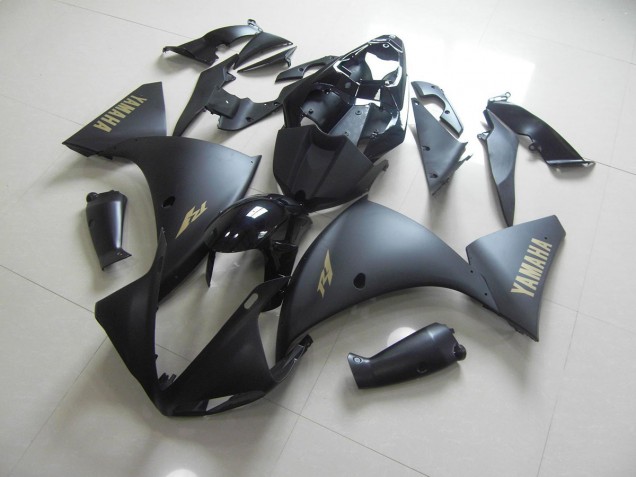 2009-2011 Matt Schwarze und goldene Aufkleber Yamaha YZF R1 Motorrad Verkleidung 2009-2011 Matt Schwarze und goldene Aufkleber Yamaha YZF R1 Motorrad Verkleidung