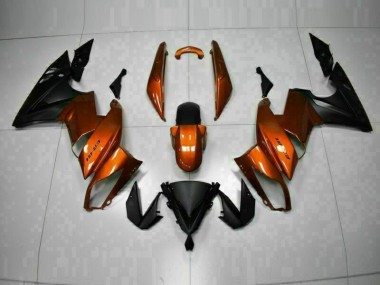 2009-2011 Orange Kawasaki EX650 Motorrad Verkleidung