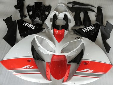 2009-2011 Racy Rot Weiß Schwarz Yamaha YZF R1 Motorrad Verkleidung