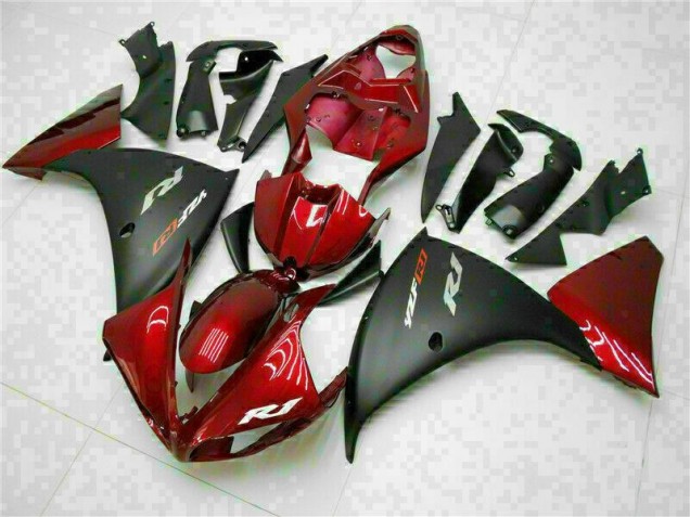 2009-2011 Rot Schwarz Yamaha YZF R1 Motorrad Verkleidungen 2009-2011 Rot Schwarz Yamaha YZF R1 Motorrad Verkleidungen