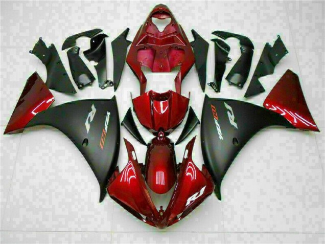2009-2011 Rot Schwarz Yamaha YZF R1 Motorrad Verkleidungen 2009-2011 Rot Schwarz Yamaha YZF R1 Motorrad Verkleidungen