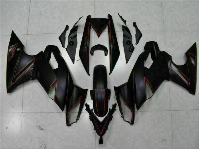 2009-2011 Schwarz Rot Kawasaki EX650 Motorrad Verkleidung 2009-2011 Schwarz Rot Kawasaki EX650 Motorrad Verkleidung
