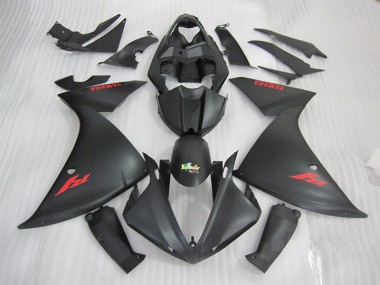 2009-2011 Schwarz Rot Yamaha YZF R1 Motorrad Verkleidung