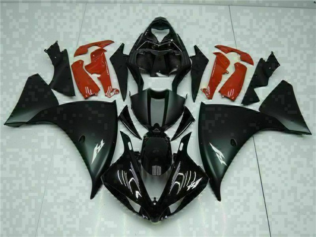 2009-2011 Schwarz Rot Yamaha YZF R1 Motorrad Verkleidungen 2009-2011 Schwarz Rot Yamaha YZF R1 Motorrad Verkleidungen