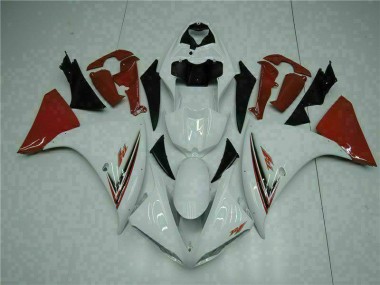 2009-2011 Weiß Rot Yamaha YZF R1 Motorrad Verkleidung