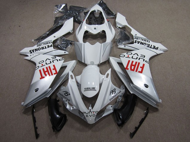 2009-2011 Weiß Schwarz PB Rot Fiat Yamaha YZF R1 Motorrad Verkleidung