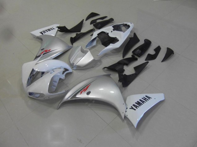 2009-2011 Weiß Silber Yamaha YZF R1 Motorrad Verkleidung 2009-2011 Weiß Silber Yamaha YZF R1 Motorrad Verkleidung