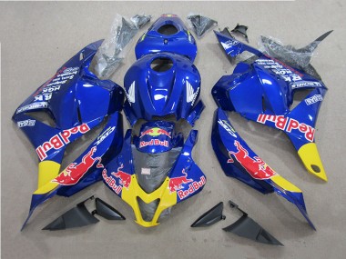 2009-2012 Blau Rot Bull Honda CBR600RR Motorrad Verkleidung