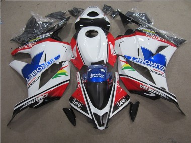 2009-2012 Blau Weiß EUROBET Lee Honda CBR600RR Motorrad Verkleidung