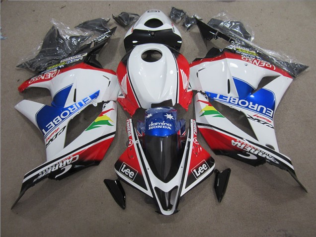 2009-2012 Blau Weiß EUROBET Lee Honda CBR600RR Motorrad Verkleidung 2009-2012 Blau Weiß EUROBET Lee Honda CBR600RR Motorrad Verkleidung