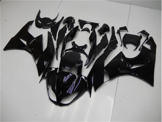 2009-2012 Glänzend Schwarz Kawasaki ZX6R Motorrad Verkleidung 2009-2012 Glänzend Schwarz Kawasaki ZX6R Motorrad Verkleidung