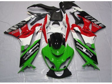 2009-2012 Grün Rot Kawasaki ZX6R Motorrad Verkleidung