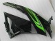 2009-2012 Grün Schwarz Kawasaki ZX6R Motorrad Verkleidungen
