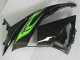 2009-2012 Grün Schwarz Kawasaki ZX6R Motorrad Verkleidungen