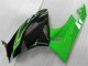 2009-2012 Grün Schwarz Kawasaki ZX6R Motorrad Verkleidungen
