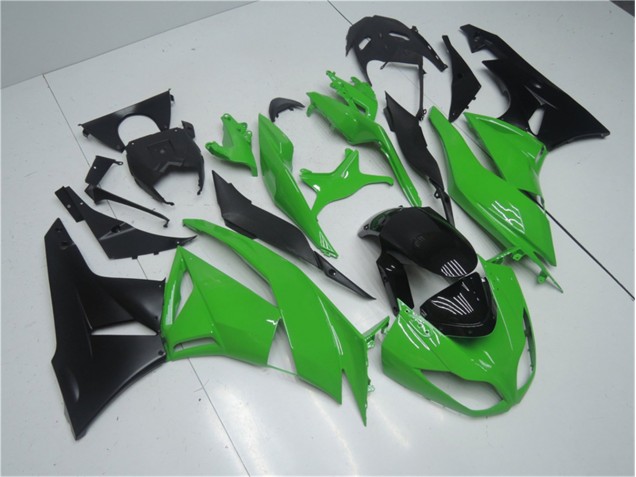 2009-2012 Grün Schwarz Kawasaki ZX6R Motorrad Vollverkleidung 2009-2012 Grün Schwarz Kawasaki ZX6R Motorrad Vollverkleidung