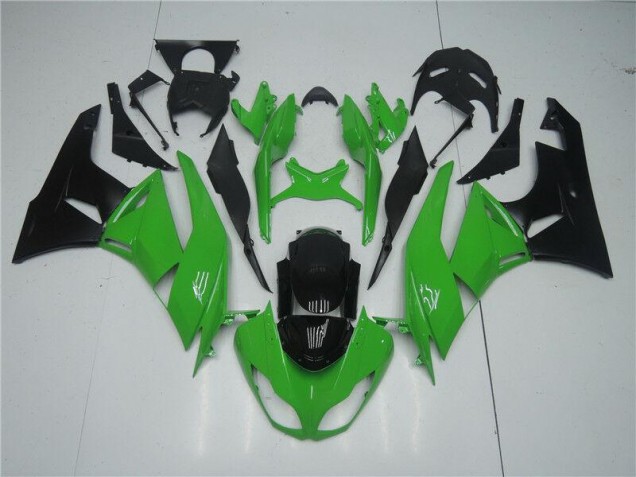 2009-2012 Grün Schwarz Kawasaki ZX6R Motorrad Vollverkleidung 2009-2012 Grün Schwarz Kawasaki ZX6R Motorrad Vollverkleidung