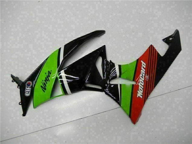 2009-2012 Grün Schwarz Rot Kawasaki ZX6R Motorrad Verkleidung 2009-2012 Grün Schwarz Rot Kawasaki ZX6R Motorrad Verkleidung