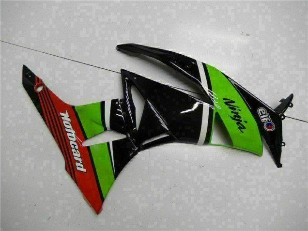 2009-2012 Grün Schwarz Rot Kawasaki ZX6R Motorrad Verkleidung 2009-2012 Grün Schwarz Rot Kawasaki ZX6R Motorrad Verkleidung