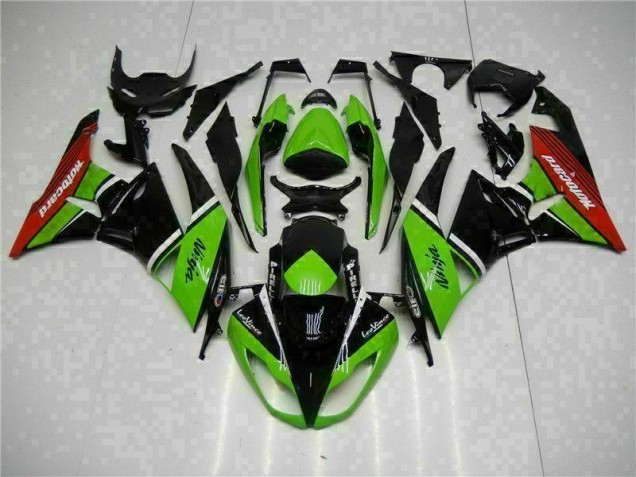 2009-2012 Grün Schwarz Rot Kawasaki ZX6R Motorrad Verkleidung 2009-2012 Grün Schwarz Rot Kawasaki ZX6R Motorrad Verkleidung