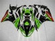 2009-2012 Grün Schwarz Rot Kawasaki ZX6R Motorrad Verkleidung 2009-2012 Grün Schwarz Rot Kawasaki ZX6R Motorrad Verkleidung