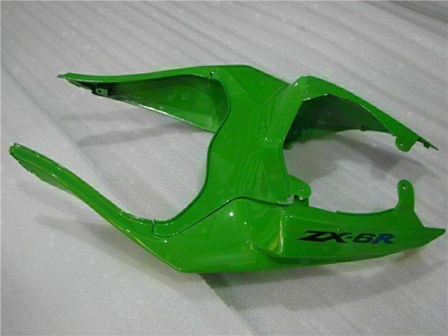 2009-2012 Grün Schwarzer LeoVince Kawasaki ZX6R Motorrad Verkleidung 2009-2012 Grün Schwarzer LeoVince Kawasaki ZX6R Motorrad Verkleidung
