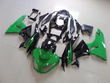 2009-2012 Grün und Schwarz Kawasaki ZX6R Motorrad Verkleidung