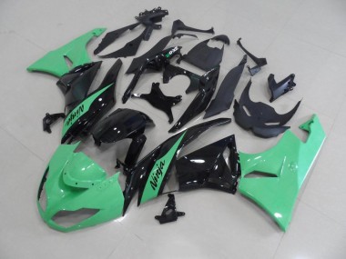 2009-2012 Metallic Grün Kawasaki ZX6R Motorrad Verkleidung