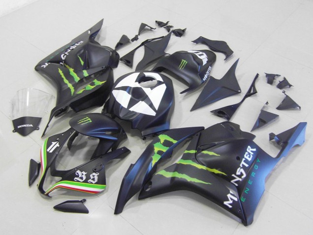 2009-2012 Monster Matt Schwarz Honda CBR600RR Motorrad Verkleidung 2009-2012 Monster Matt Schwarz Honda CBR600RR Motorrad Verkleidung