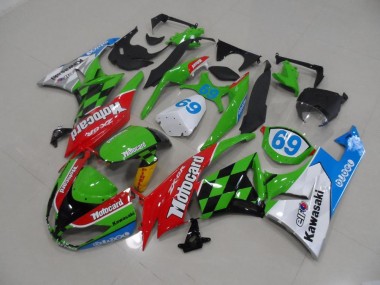 2009-2012 Motocard Kawasaki ZX6R Motorrad Verkleidung