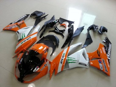 2009-2012 Orange Monster Kawasaki ZX6R Motorrad Verkleidung