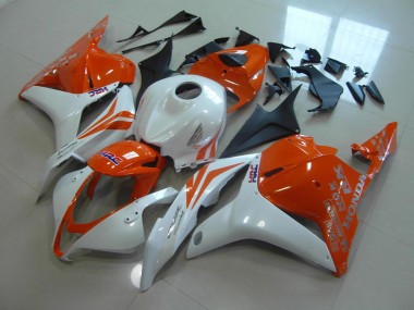 2009-2012 Orange Perl Weiß Honda CBR600RR Motorrad Verkleidung
