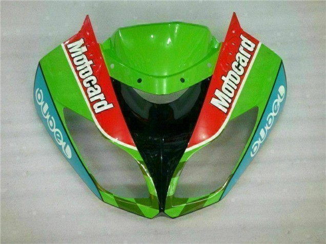 2009-2012 Rot Grün Motocard Kawasaki ZX6R Motorrad Verkleidung 2009-2012 Rot Grün Motocard Kawasaki ZX6R Motorrad Verkleidung