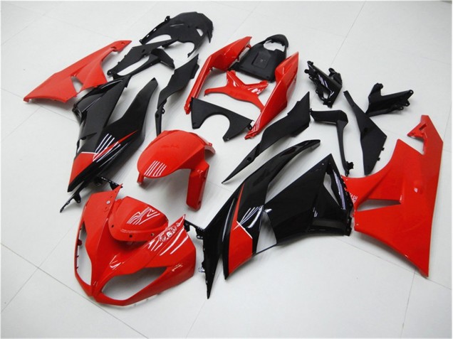 2009-2012 Rot Schwarz Kawasaki ZX6R Motorrad Verkleidung 2009-2012 Rot Schwarz Kawasaki ZX6R Motorrad Verkleidung