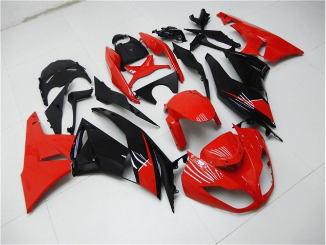 2009-2012 Rot Schwarz Kawasaki ZX6R Motorrad Verkleidung 2009-2012 Rot Schwarz Kawasaki ZX6R Motorrad Verkleidung