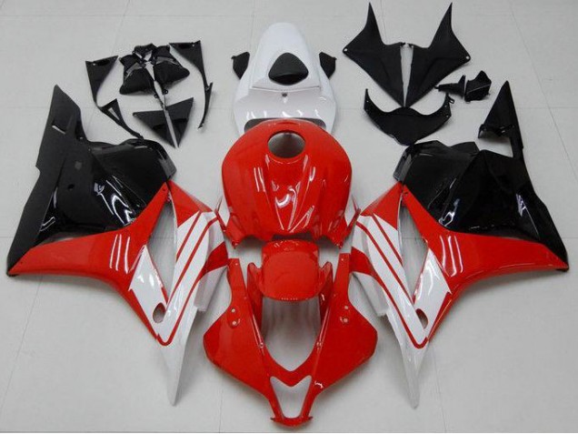 2009-2012 Rot Weiß Schwarz Honda CBR600RR Motorrad Vollverkleidung 2009-2012 Rot Weiß Schwarz Honda CBR600RR Motorrad Vollverkleidung