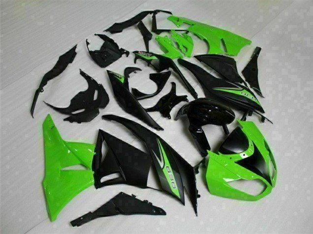 2009-2012 Schwarz Grün 636 Kawasaki ZX6R Motorrad Verkleidung 2009-2012 Schwarz Grün 636 Kawasaki ZX6R Motorrad Verkleidung
