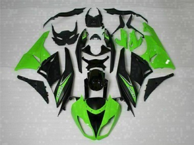 2009-2012 Schwarz Grün 636 Kawasaki ZX6R Motorrad Verkleidung