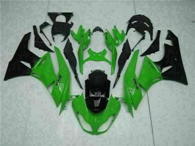 2009-2012 Schwarz Grün Kawasaki ZX6R Motorrad Verkleidung & Plastik