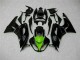 2009-2012 Schwarz Grün Kawasaki ZX6R Motorrad Verkleidungen 2009-2012 Schwarz Grün Kawasaki ZX6R Motorrad Verkleidungen